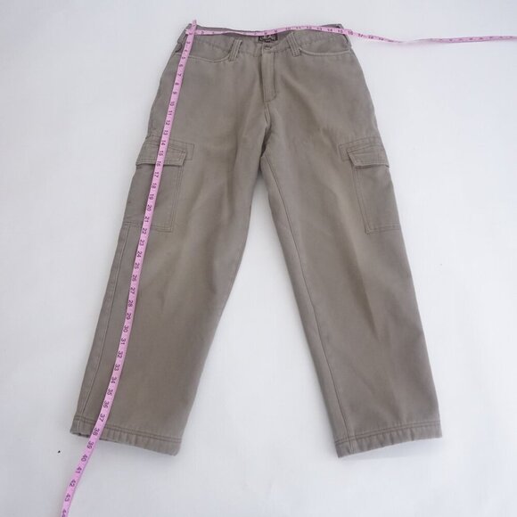 Gravel Gear Tan Fleece Lined Winter Warm Heavyweight Cotton Cargo Pants 32X30 - Picture 3 of 16